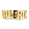 Casted High Polish Name Ring