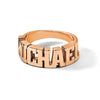 Casted High Polish Name Ring