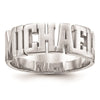 Casted High Polish Name Ring
