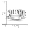 Casted High Polish Name Ring