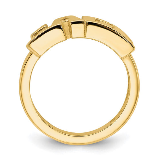 Casted High Polish Name Ring