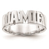 Casted High Polish Name Ring