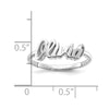 Casted High Polish Name Ring