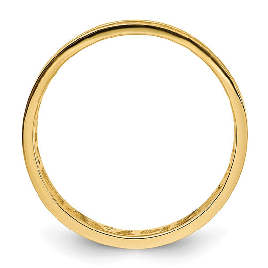 Casted High Polish Name Ring