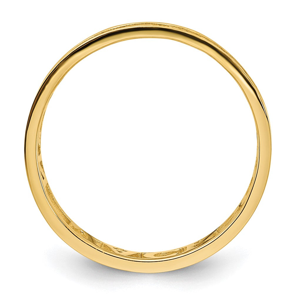 Casted High Polish Name Ring
