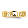 Casted High Polish Name Ring