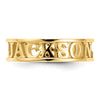 Casted High Polish Name Ring