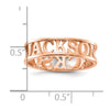 Casted High Polish Name Ring