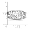 Casted High Polish Name Ring