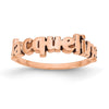 Laser Polished Name Ring