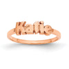 Laser Polished Name Ring