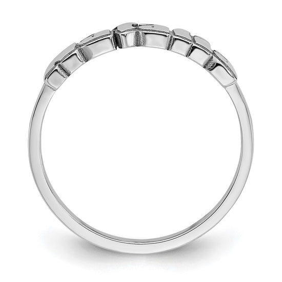 Laser Polished Name Ring