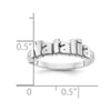 Laser Polished Name Ring