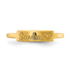 Casted Name Bar Ring