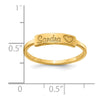 Casted Name Bar Ring