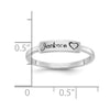 Casted Name Bar Ring