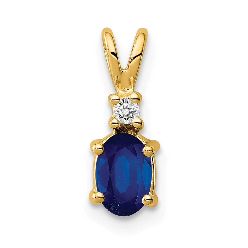 Oval Gemstone & Diamond Pendants