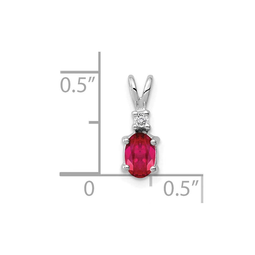 Oval Gemstone & Diamond Pendants