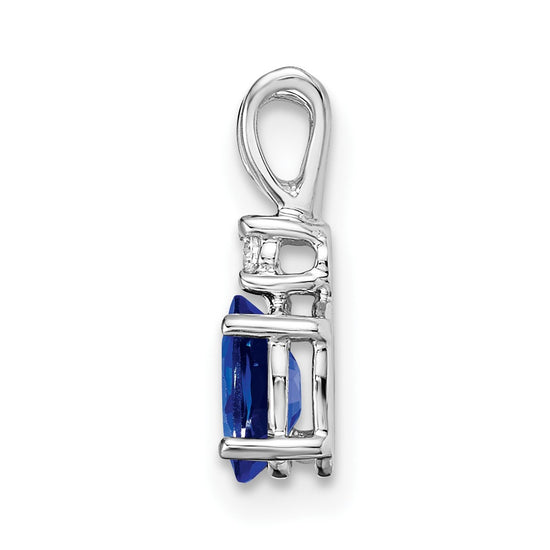 Oval Gemstone & Diamond Pendants