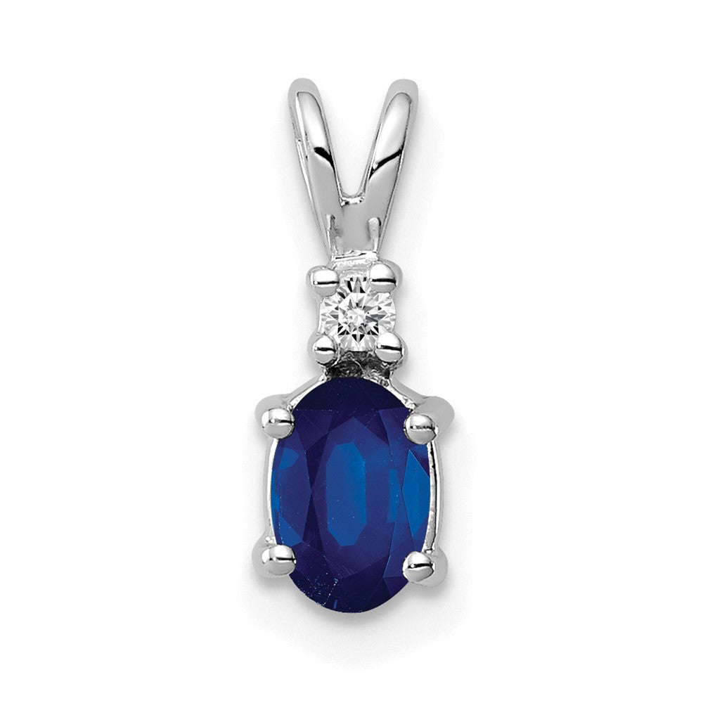 Oval Gemstone & Diamond Pendants