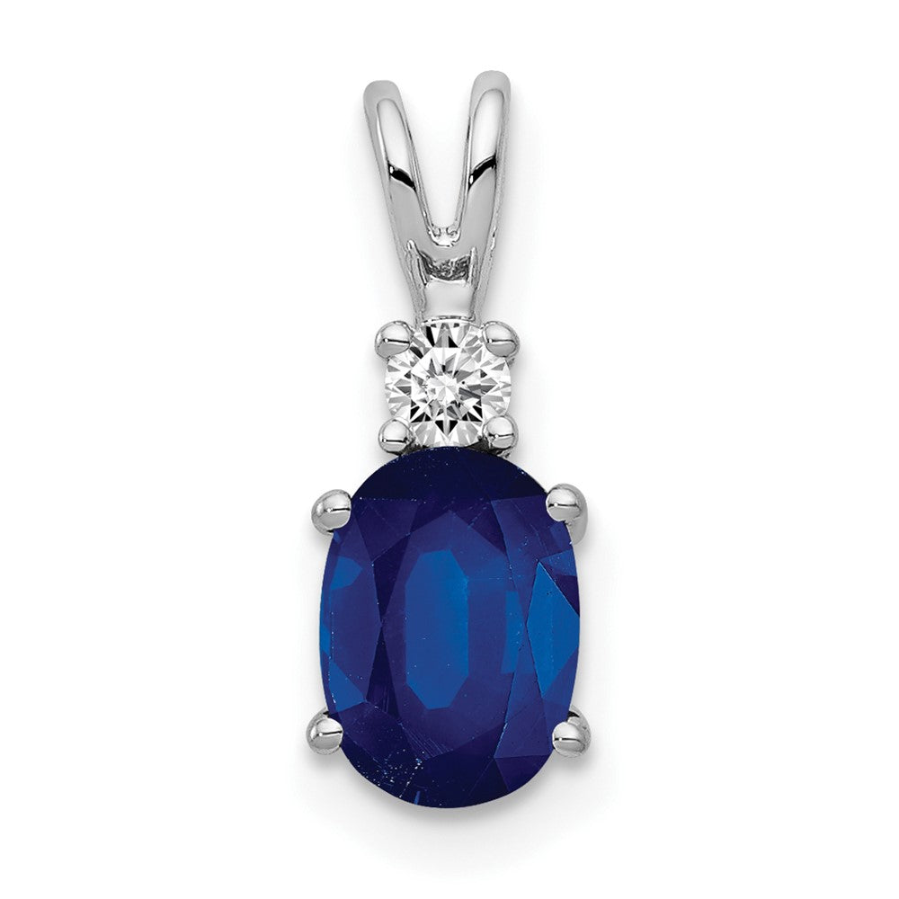 Oval Gemstone & Diamond Pendants