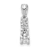 Gold Lab Grown Diamond 3-stone Pendant