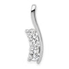 Diamond 3-Stone Curved Pendants