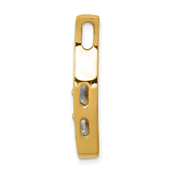 Diamond 3-Stone Curved Pendants