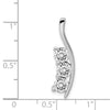 Diamond 3-Stone Curved Pendants