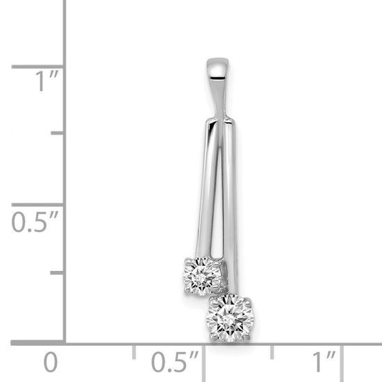 Gold Polished Diamond Slide Pendants