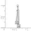 Gold Polished Diamond Slide Pendants