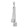 Gold Polished Diamond Slide Pendants