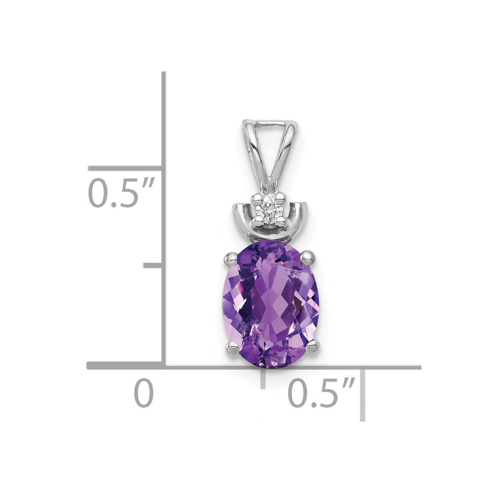 Oval Gemstone & Diamond Pendants
