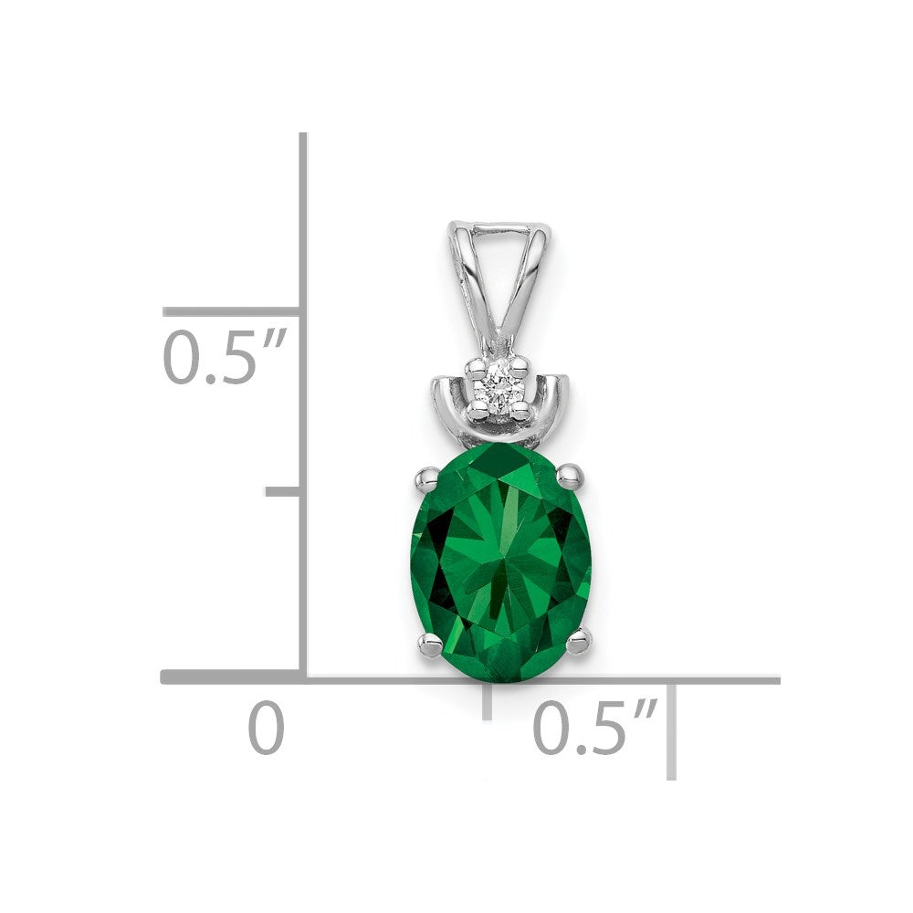 Oval Gemstone & Diamond Pendants