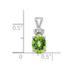Oval Gemstone & Diamond Pendants