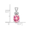 Oval Gemstone & Diamond Pendants