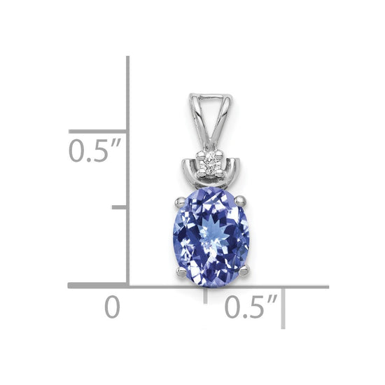Oval Gemstone & Diamond Pendants