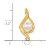 Gold Polished Diamond and Pearl Pendants