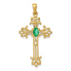 Oval Gemstone Cross Pendants