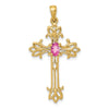 Oval Gemstone Cross Pendants