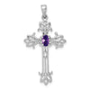 Oval Gemstone Cross Pendants