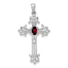 Oval Gemstone Cross Pendants