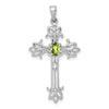 Oval Gemstone Cross Pendants
