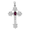 Oval Gemstone Cross Pendants