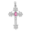 Oval Gemstone Cross Pendants