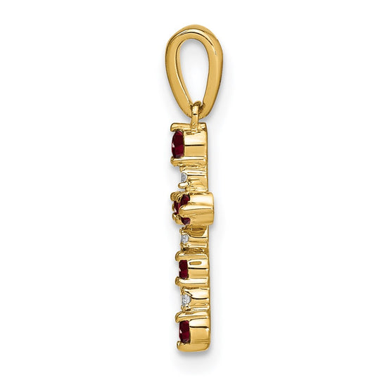 Madi K® Gold Cross Birthstone Pendants