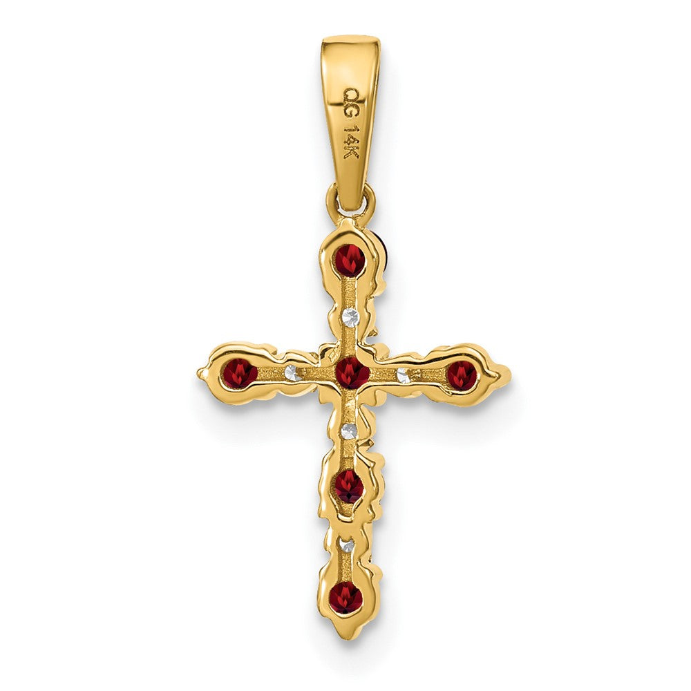 Madi K® Gold Cross Birthstone Pendants