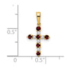 Madi K® Gold Cross Birthstone Pendants