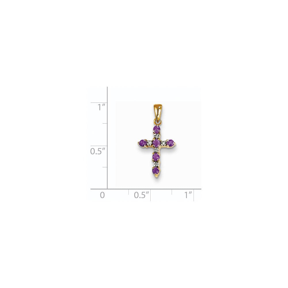 Madi K® Gold Cross Birthstone Pendants