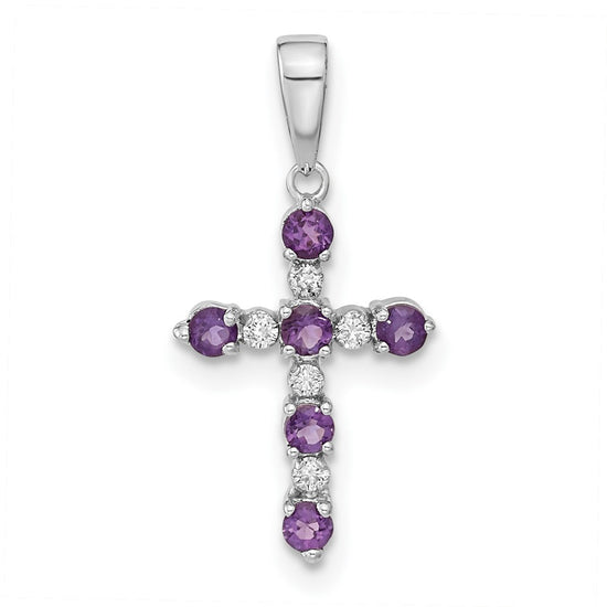 Madi K® Gold Cross Birthstone Pendants